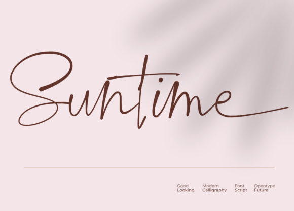 Discover Suntime: A Charming Script Font for Editorial Design
