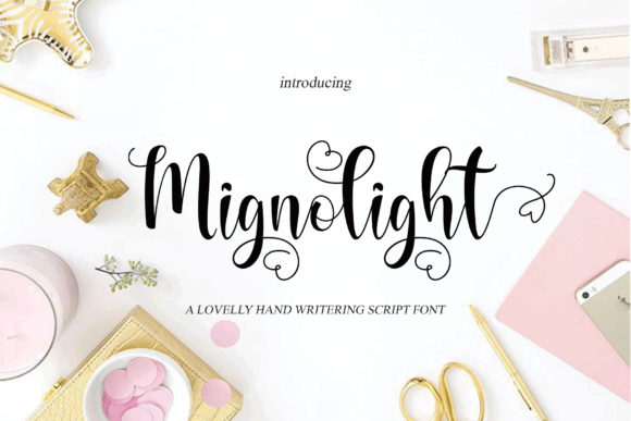 Discover the Charm of Mignolight: A Perfect Script Font