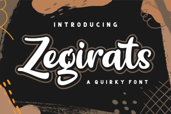 Discover Zegirats: A Handwritten Font for Crafters