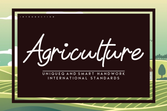 Elevate Your Craft with Agriculture: A Charming Handwritten Font