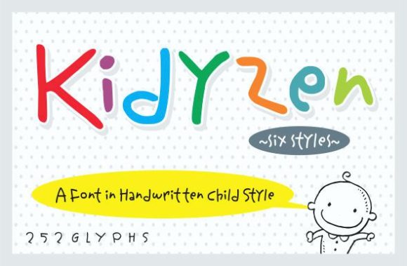 Enhance Your Brand with Kidyzen: A Quirky Handwritten Font