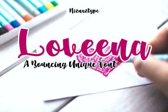 Enhance Your Brand with Loveena: A Premium Handwritten Font