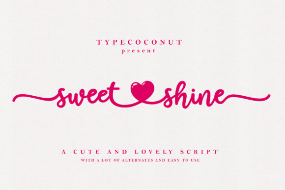 Enhance Your Brand with Sweetshine: A Friendly Handwritten Font