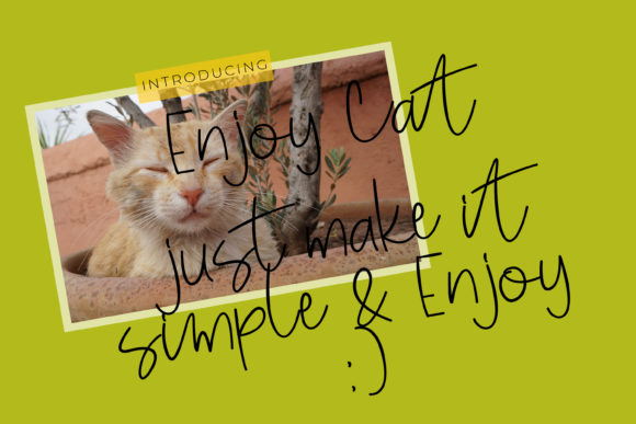 Enjoy Cat: A Handwritten Font for Crafters and Creators