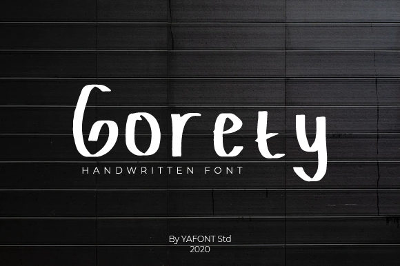 Exploring Gorety: A Versatile Handwritten Font for Creative Projects