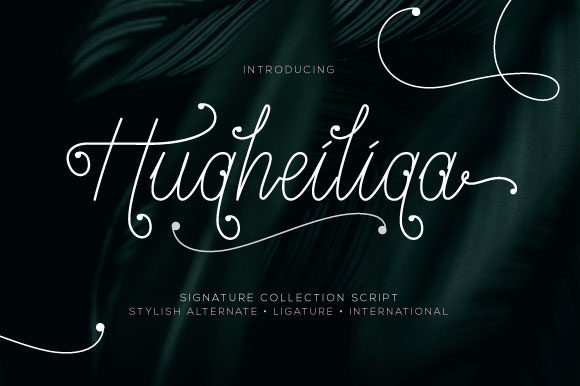 Hugheiliga: A Delicate and Elegant Handwritten Font for Web Design