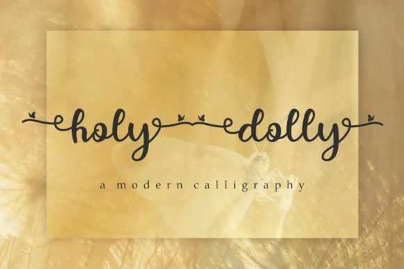 Introducing Holy Dolly: A Charming Handwritten Font for Editorial Design