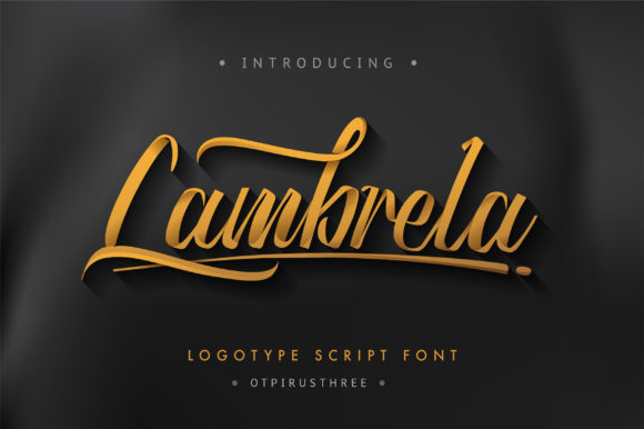 Lambrela: A Handwritten Font for Elegant Craft Projects