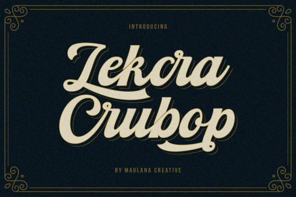Lekcra Crubop: A Versatile Handwritten Font for Editorial Design