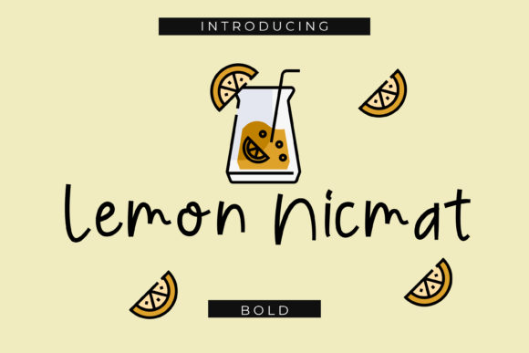 Lemon Nicmat: A Handwritten Font for Creative Web Design
