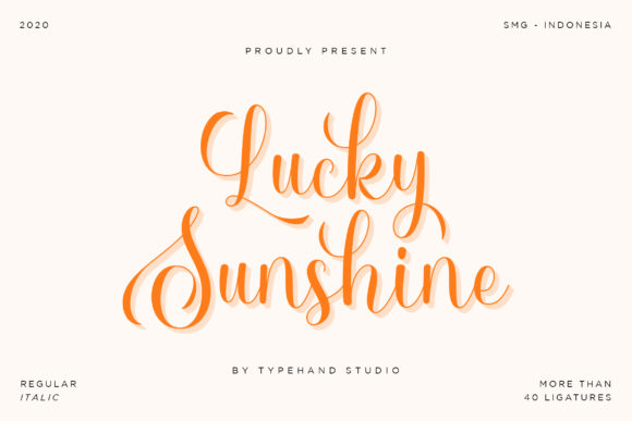 Lucky Sunshine: A Charming Font for Editorial Design