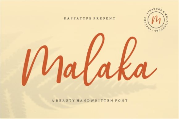 Malaka: A Handwritten Font for Modern Web Design