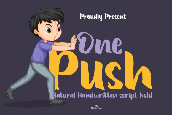 One Push: A Handwritten Font for Creative Web Design