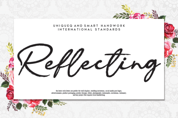 Reflecting: A Premium Handwritten Font for Stunning Campaigns
