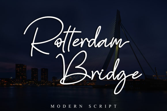 Rotterdam Bridge: A Handwritten Font for Elegant Web Design