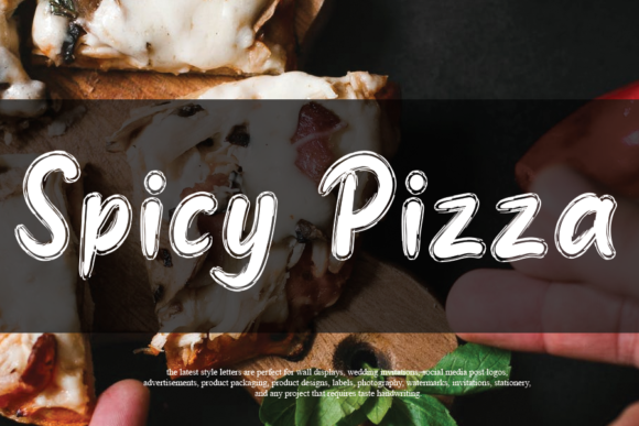Spicy Pizza: A Handwritten Font for Editorial Elegance