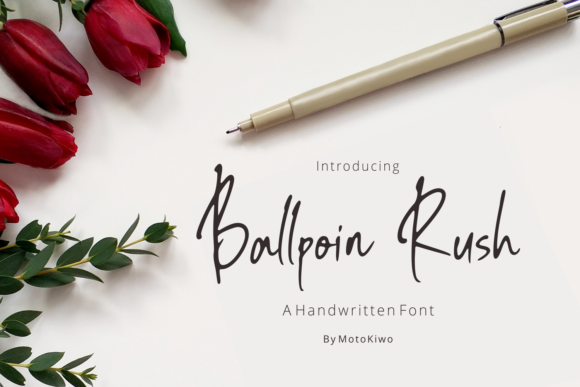 Unleash Creativity with Ballpoin Rush: A Versatile Handwritten Font