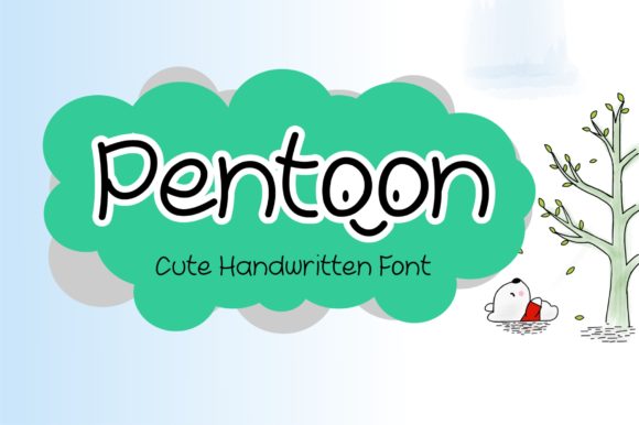 Unleash Creativity with Pentoon: A Handwritten Font for Makers