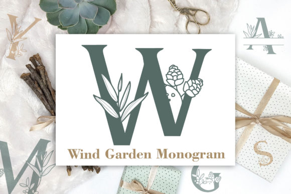 Wind Garden Monogram: A Font for Elegant Campaigns